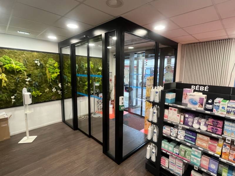 Mise en place d'un sas d'entrée avec porte automatique Terre de Caux 76